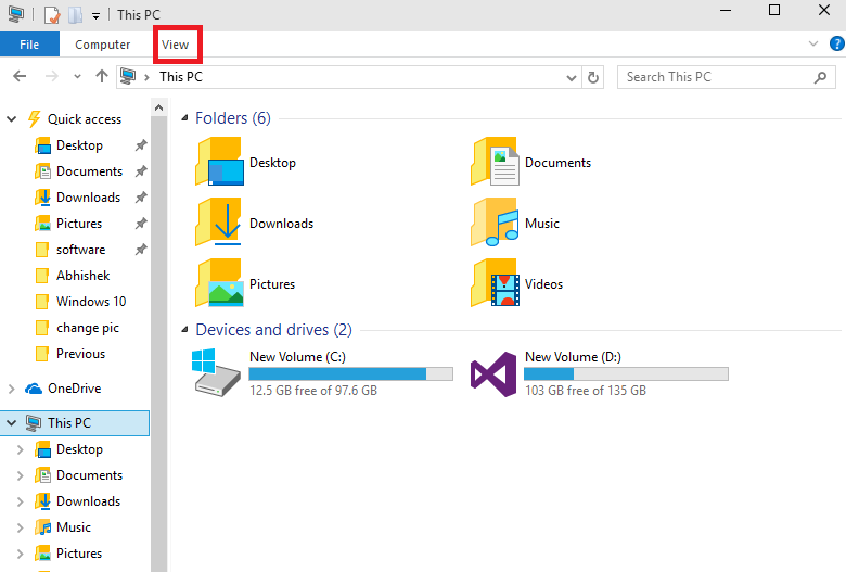 Show Hidden Files And Folders In Windows 10